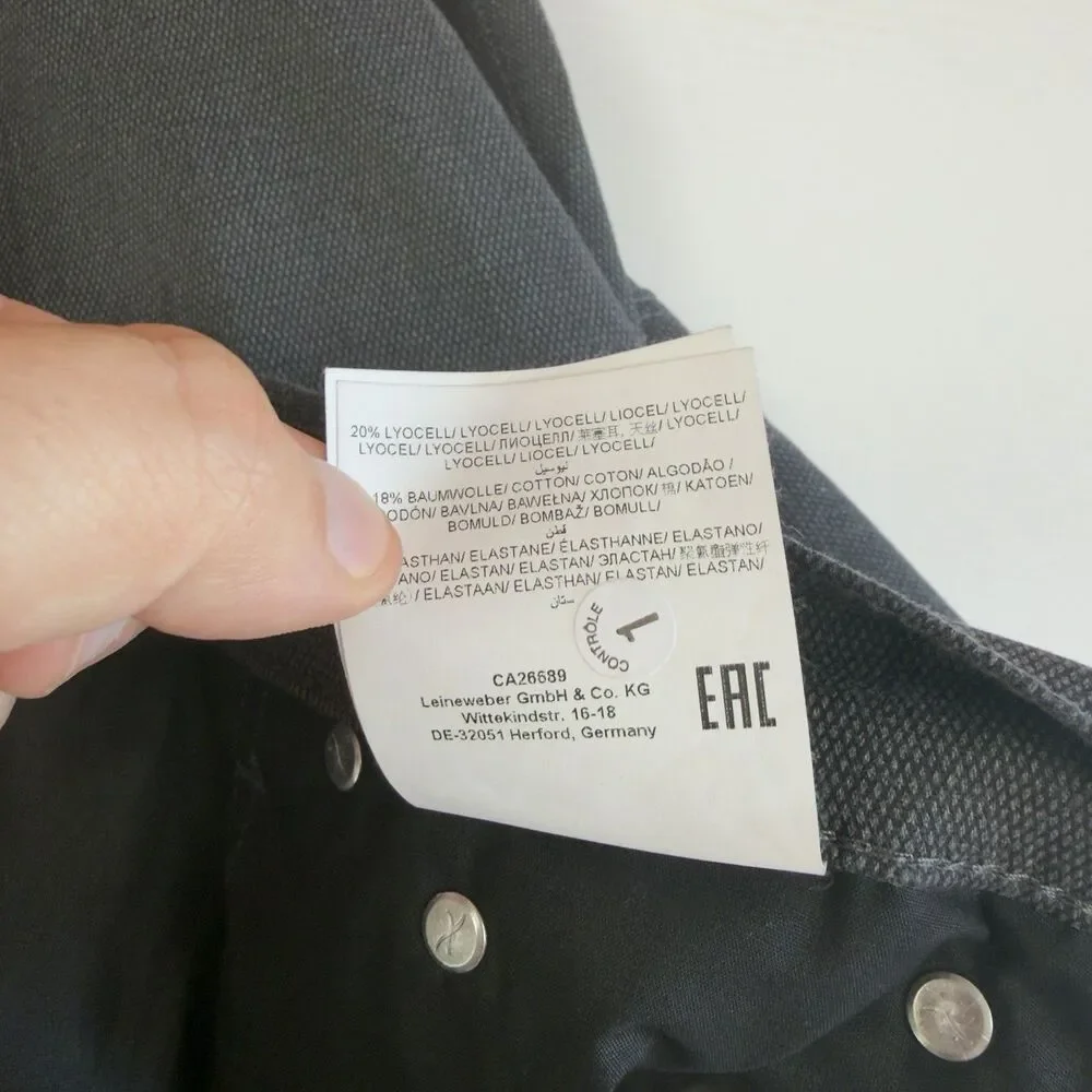 Brax Chuck Pants Stretch Mens 36W 34L Black Chino Straight Woo, Look